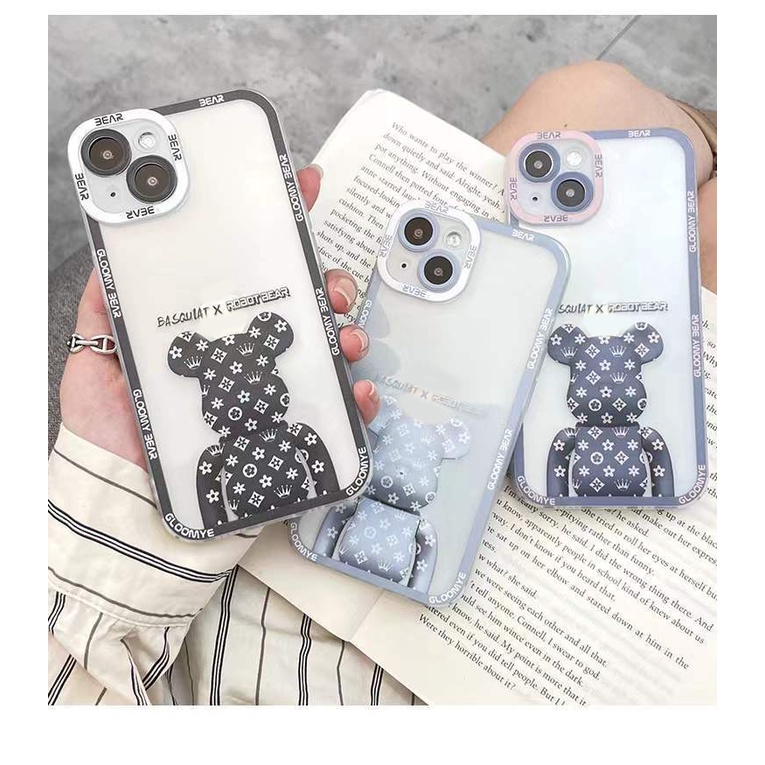 Power Soft Case TPU Motif Beruang Untuk Iphone 13 12 Mini 11 Pro X XR XS Max SE 2020 6 6S 7 8 Plus