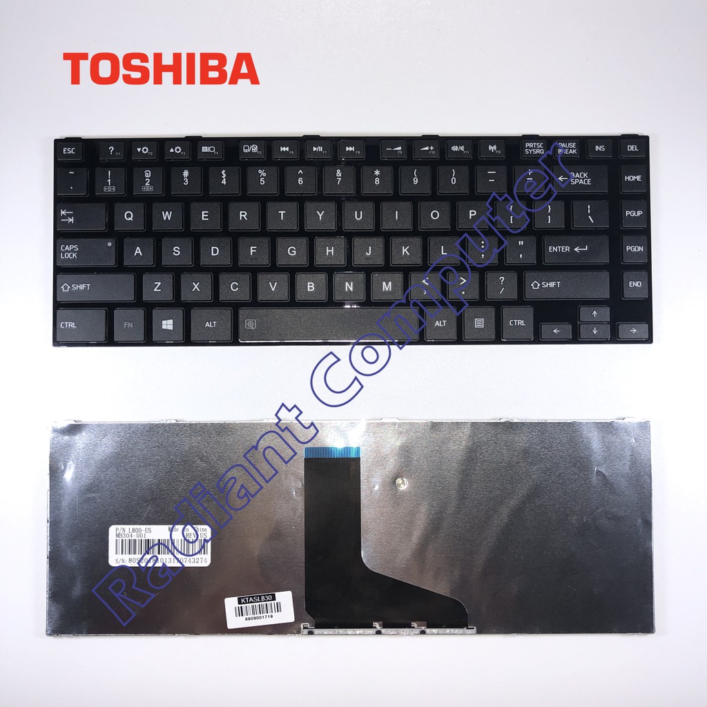 Keyboard Toshiba Satellite C800 C840 L800 L830 L840 L845 M830 M840