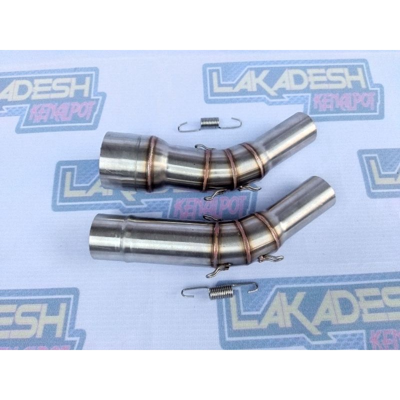 LETTER S/SAMBUNGAN LEHER STAINLESS (INLET 38/50) BEAT MIO VARIO AEROX SCOOPY NMAX PCX DLL