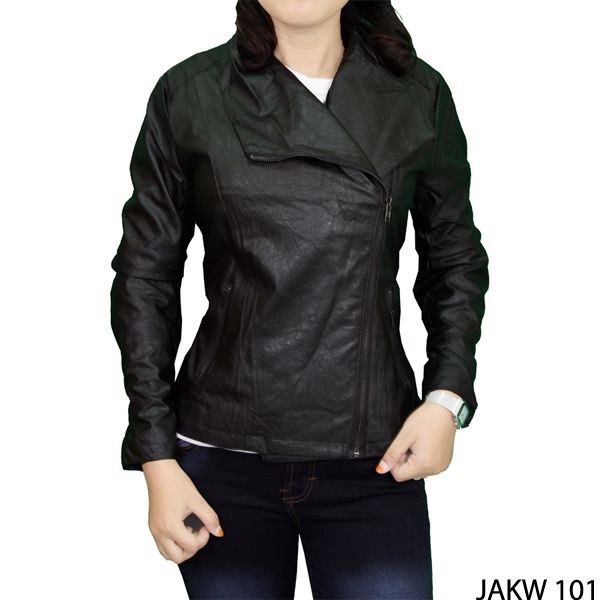 Jaket Wanita Feminin Fabric Hitam – JAKW 101