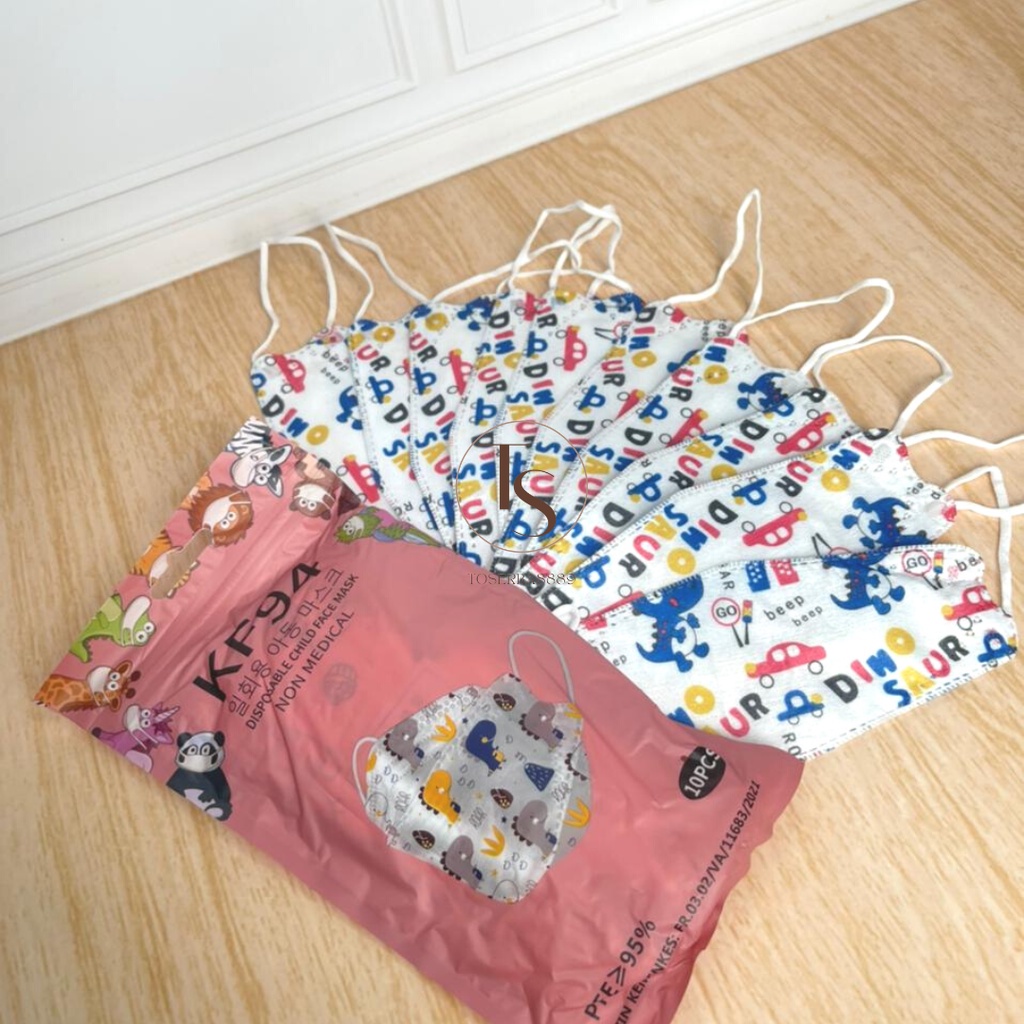 MASKER KF94 ANAK MOTIF KEKINIAN JAMAN NOW KARAKTER KARTUN  LUCU/ MASKER ANAK/ KF94 KIDS ISI 10PCS PREMIUM