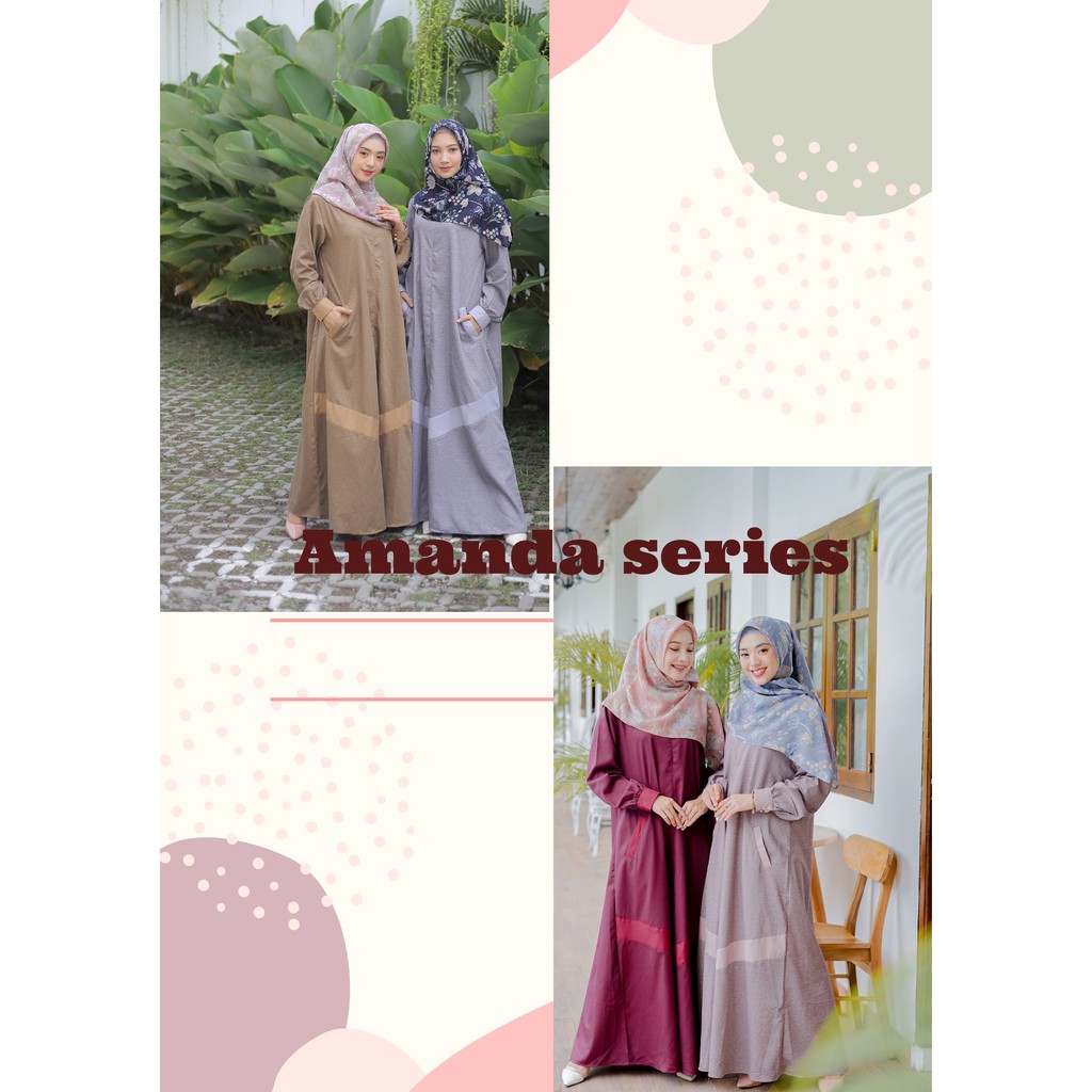 Gamis Syari Fashion muslim Amanda Series By Wearmoura