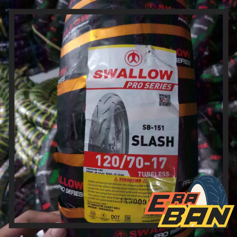 BAN SWALLOW SLASH SB151 - 120 70 RING 17 TUBELESS SOFTCOMPUND