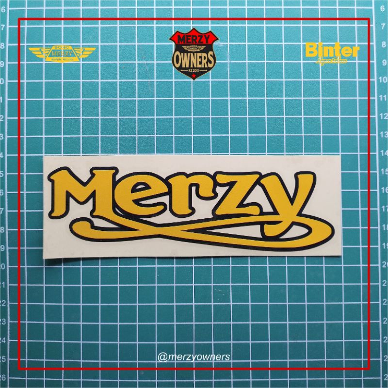 Stiker Scothlite Merzy  Dual Layer - Kawasaki Binter Merzy KZ200