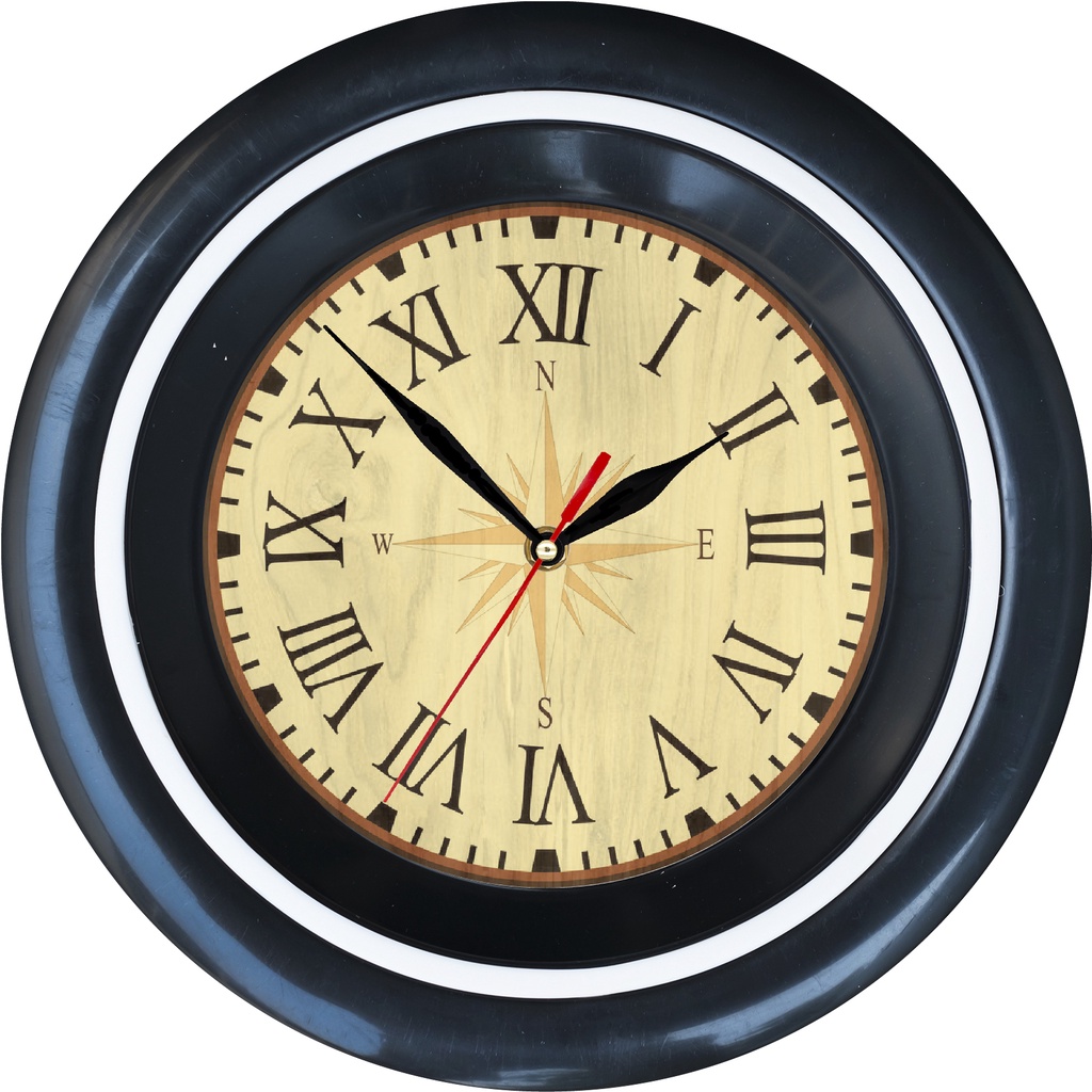 Jam Dinding Vintage Compass / Kompas