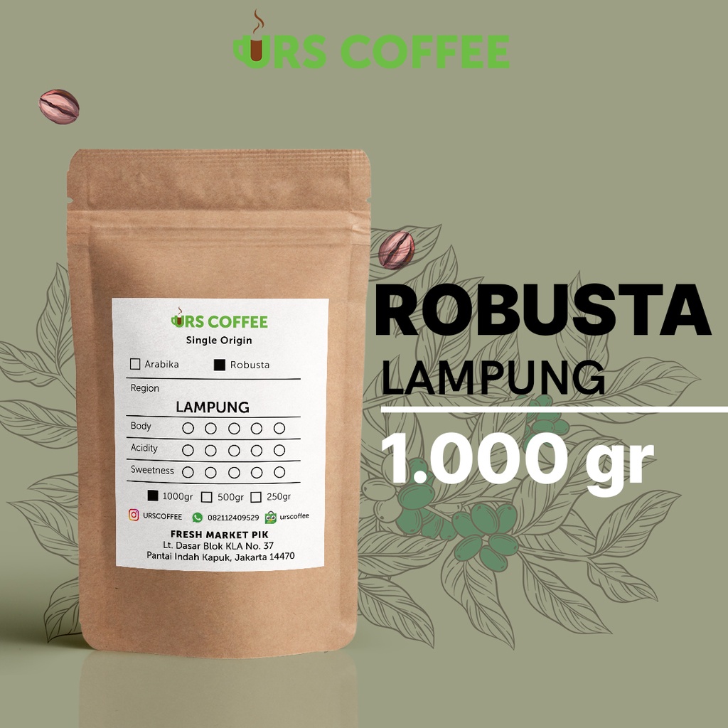 

Kopi Robusta Lampung 1 KG