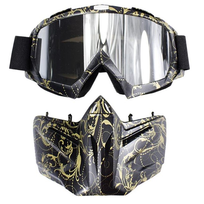 Kacamata Goggles Mask Motorcross Retro Anti Glare Windproof - DHL-2