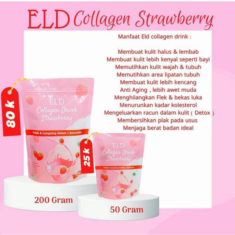 ELD COLLAGEN DRINK - UC Collagen /PEMUTIH BADAN DAN PELANGSING BADAN/ UC COLLAGEN / Minuman serbuk p