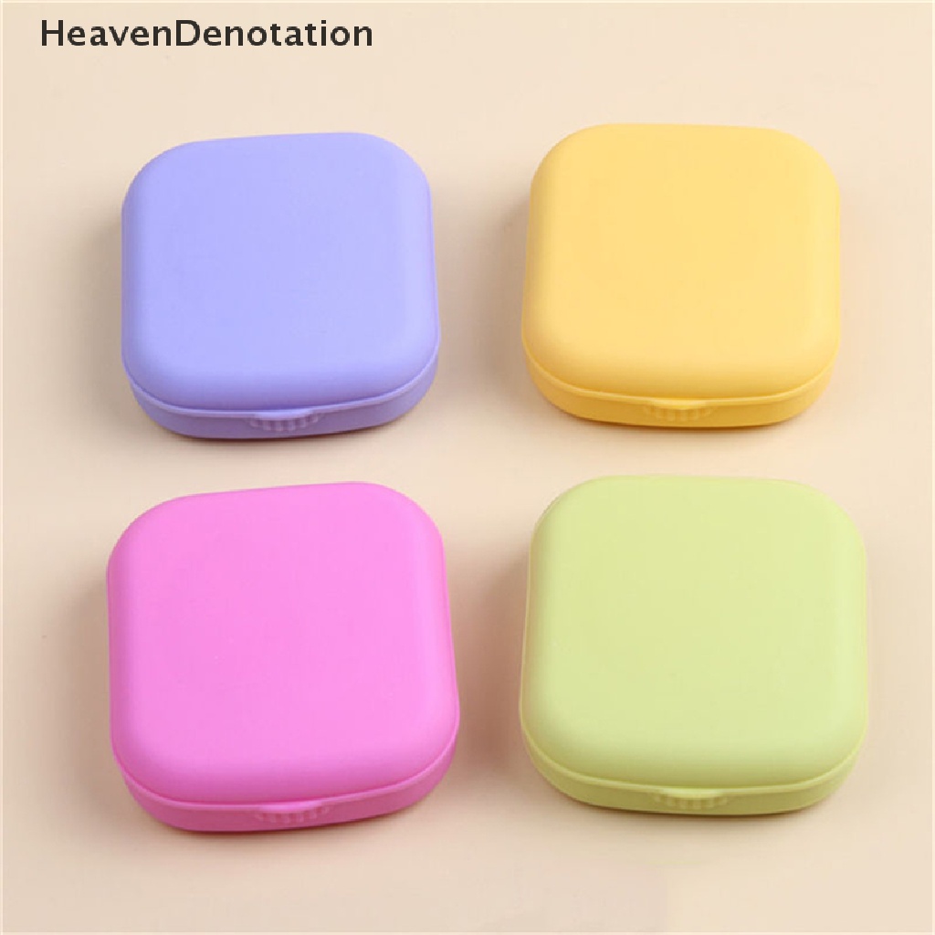 (Heavendenotation) Tempat Softlens / Lensa Kontak Mini Dengan Cermin Untuk Travel