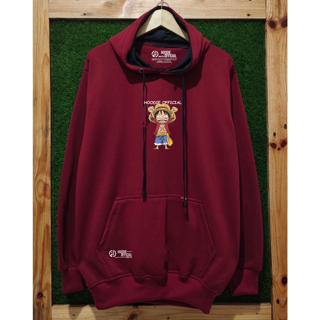 HOODIE PRIA KATUN ORIGINAL HOODIE DISTRO MR.DEE KACHIOS One Piece Hoodie Jaket Pria Wanita Marun