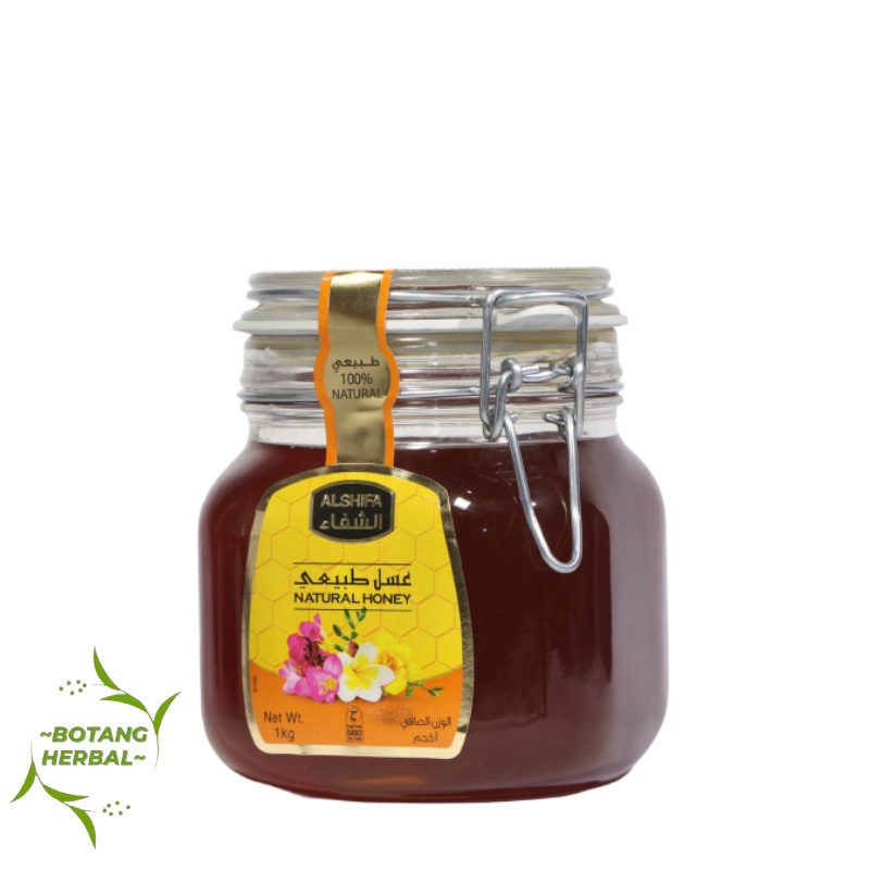 

ALSHIFA Natural Honey 1 kg AL Shifa Madu Arab / Madu Murni Original / Madu Asli AL-SHIFA / NATURAL BEE 1kg