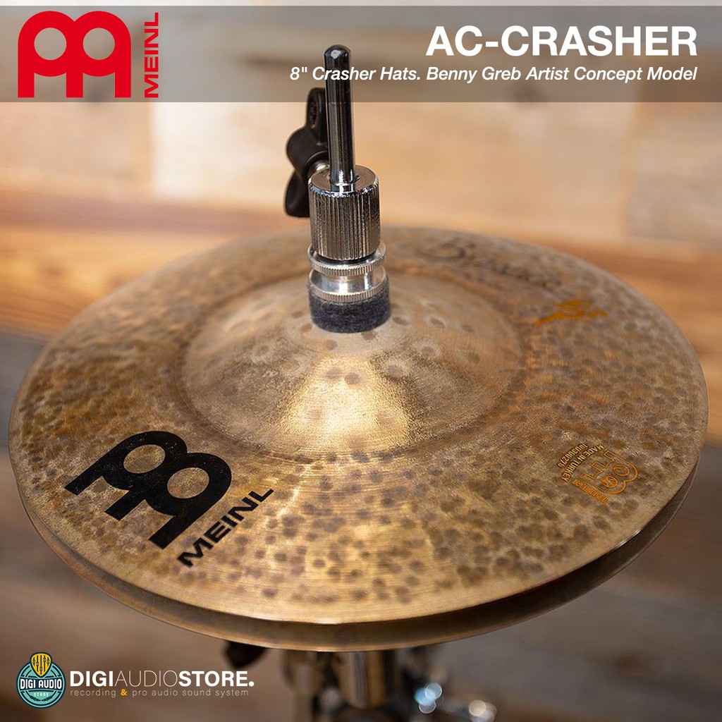 Jual Cymbal Drum 8 inch Crasher Hats Benny Greb - HiHat - Hi Hat - Meinl AC- CRASHER | Shopee Indonesia