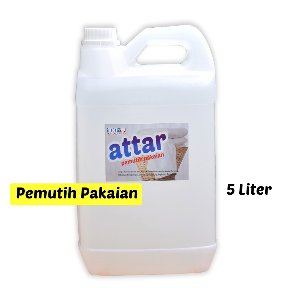 Pemutih Pakaian ATTAR - Bleach Laundry 5 Liter