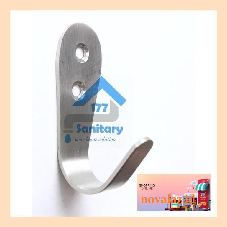 Sullyan00 Kapstok Stainless 1 Kait Js1- Gantungan Baju Stainles Hook Single Cnovy4D