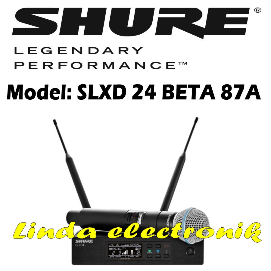 mic wireless shure slxd 24 beta87a shure slxd24 beta 87a single mic
