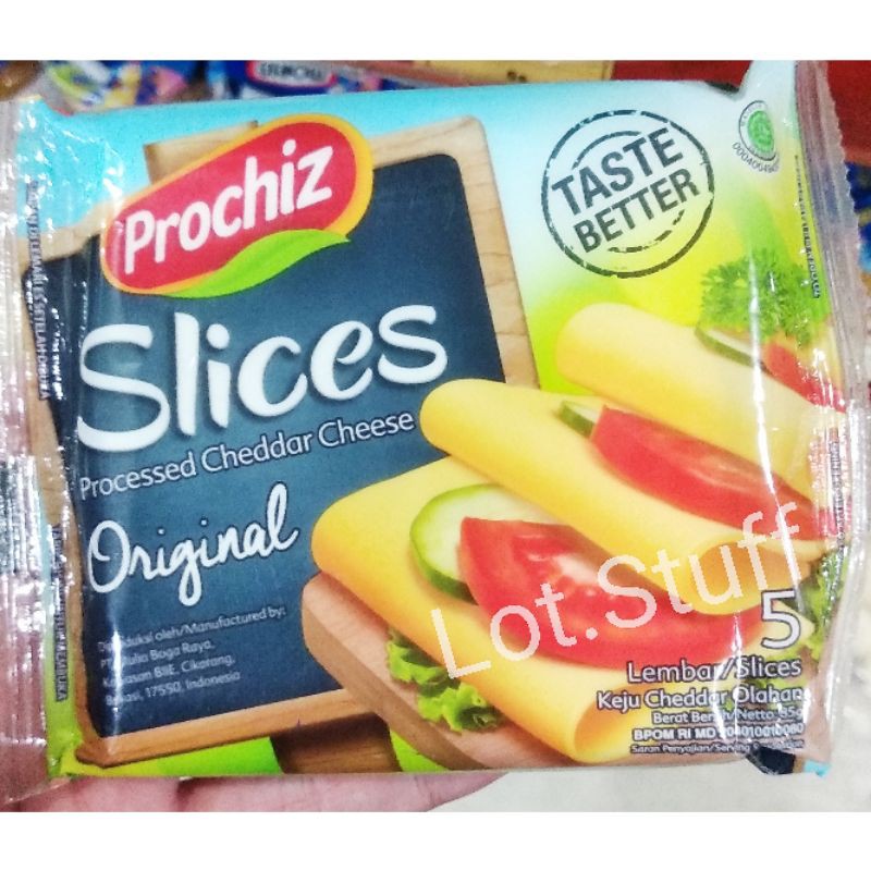 

Keju Prochiz/Lembaran/Slices Original dan Gold isi 5 Lembar