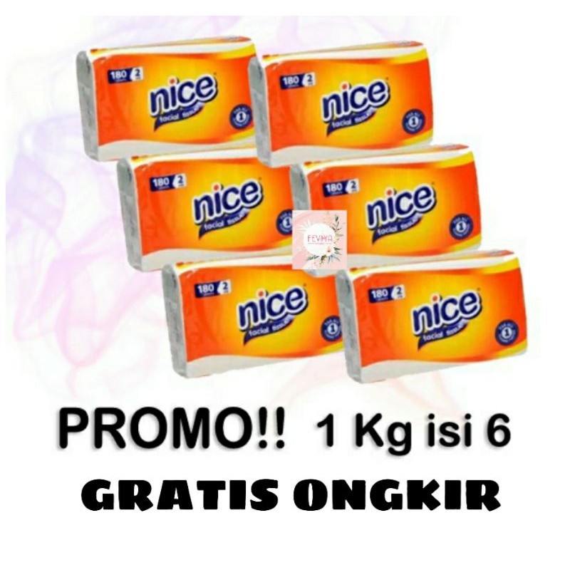 Tisu NICE Facial Tissue 180 Sheets 2 Ply / Tisu Tissu Travel PROMO !!!