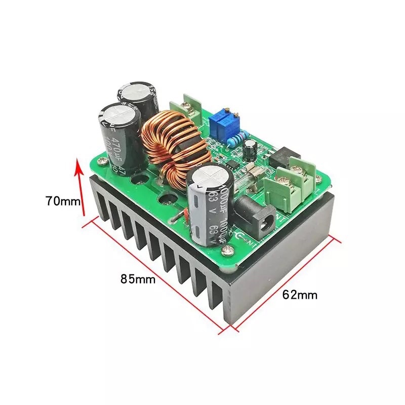 Step up 600W 10-60V untuk 12-80V Boost Converter Step-Up Modul Daya