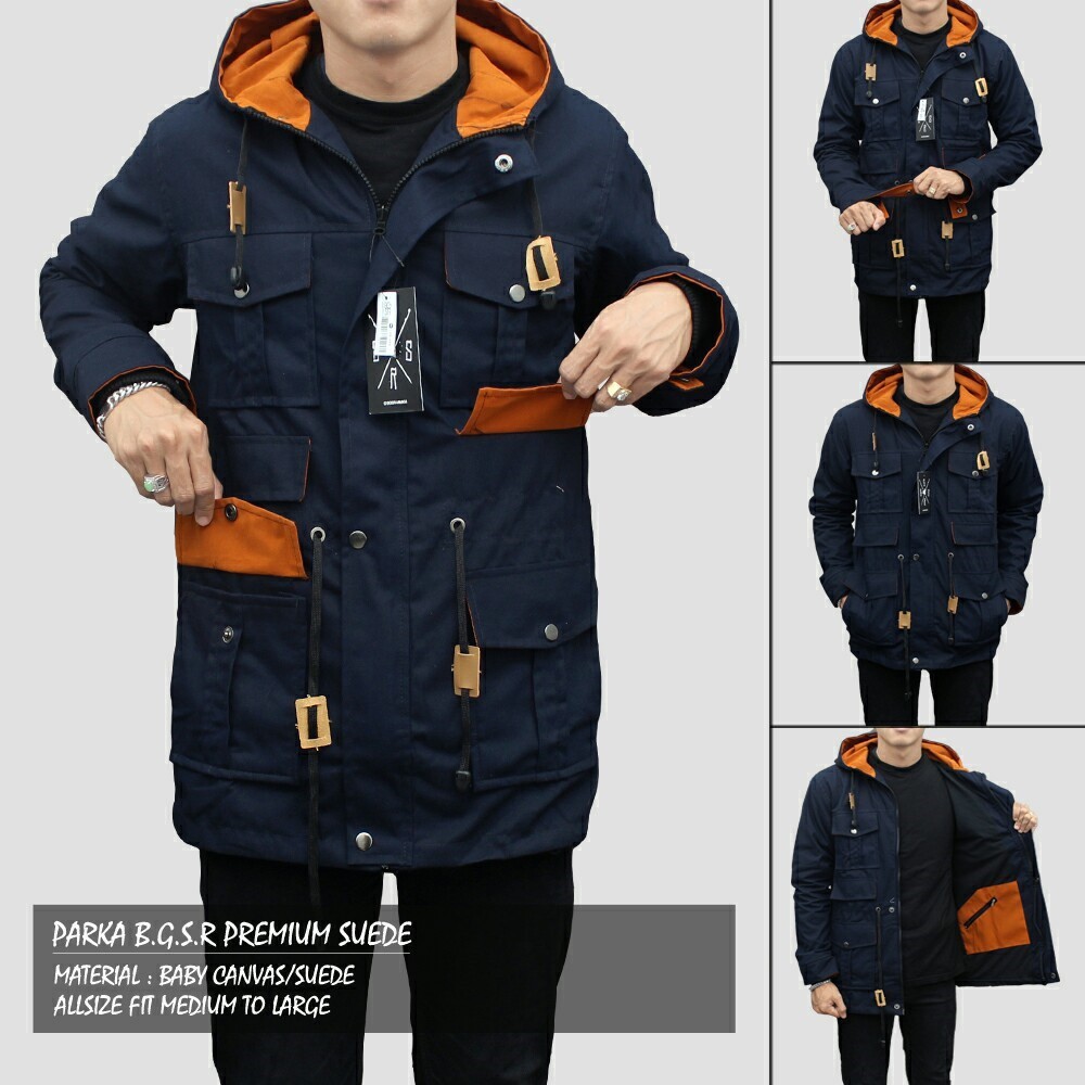 JAKET PARKA PRIA CANVAS TERBARU / Parka Pria / Parka Jaket / Jaket Canvas / Jacket