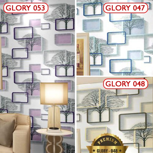  Wallpaper Sticker Walpaper Dinding 10M x 45CM Kotak 