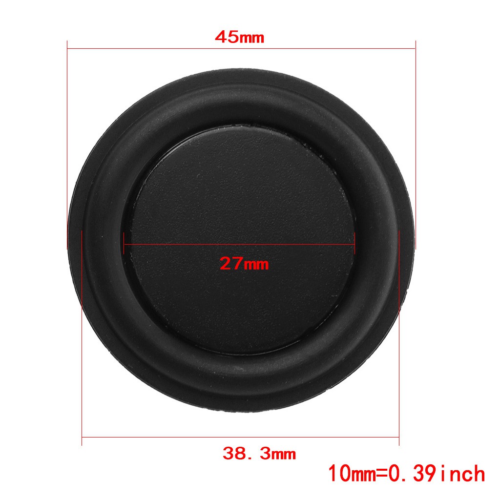 45mm Passive Radiator Subwoofer Speaker Vibration Membrane Bass Rubber Woofers