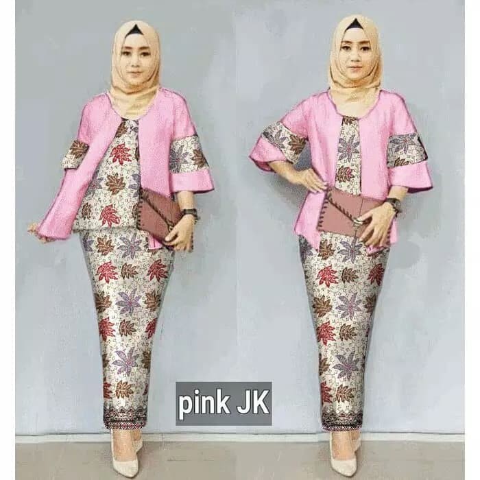 set kebaya wisuda/wisudawati modern/kebaya pesta muslimah/kebaya lengan panjang/gaun kondangan/pensi