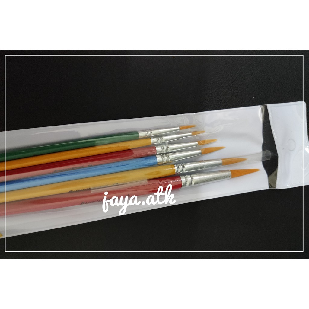 KUAS LUKIS CAT AIR SET ISI 6 PAINT BRUSH  LANCIP HALUS LEMBUT WATER BRUSH ALL PURPOSE CAT AIR 251-B