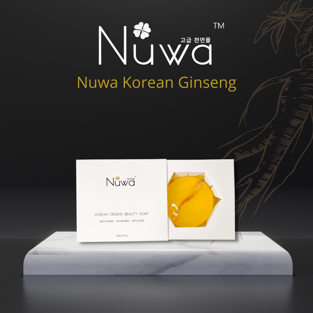 NUWA Korean Ginseng Beauty Soap | Aman Untuk Skin Barrier Mencerahkan Menutrisi dan Mencegah dan Ban