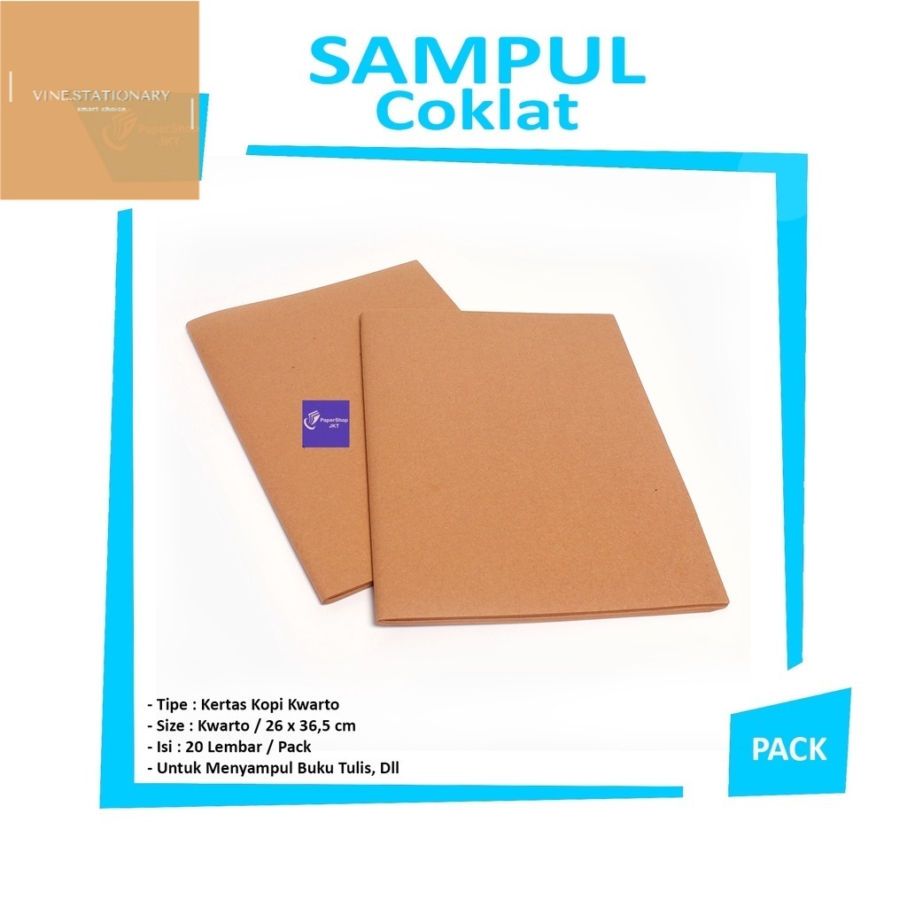 

Sampul Buku Coklat Polos Ukuran Kwarto Samson ( Buku Sidu 38/58 )/COVER BUKU