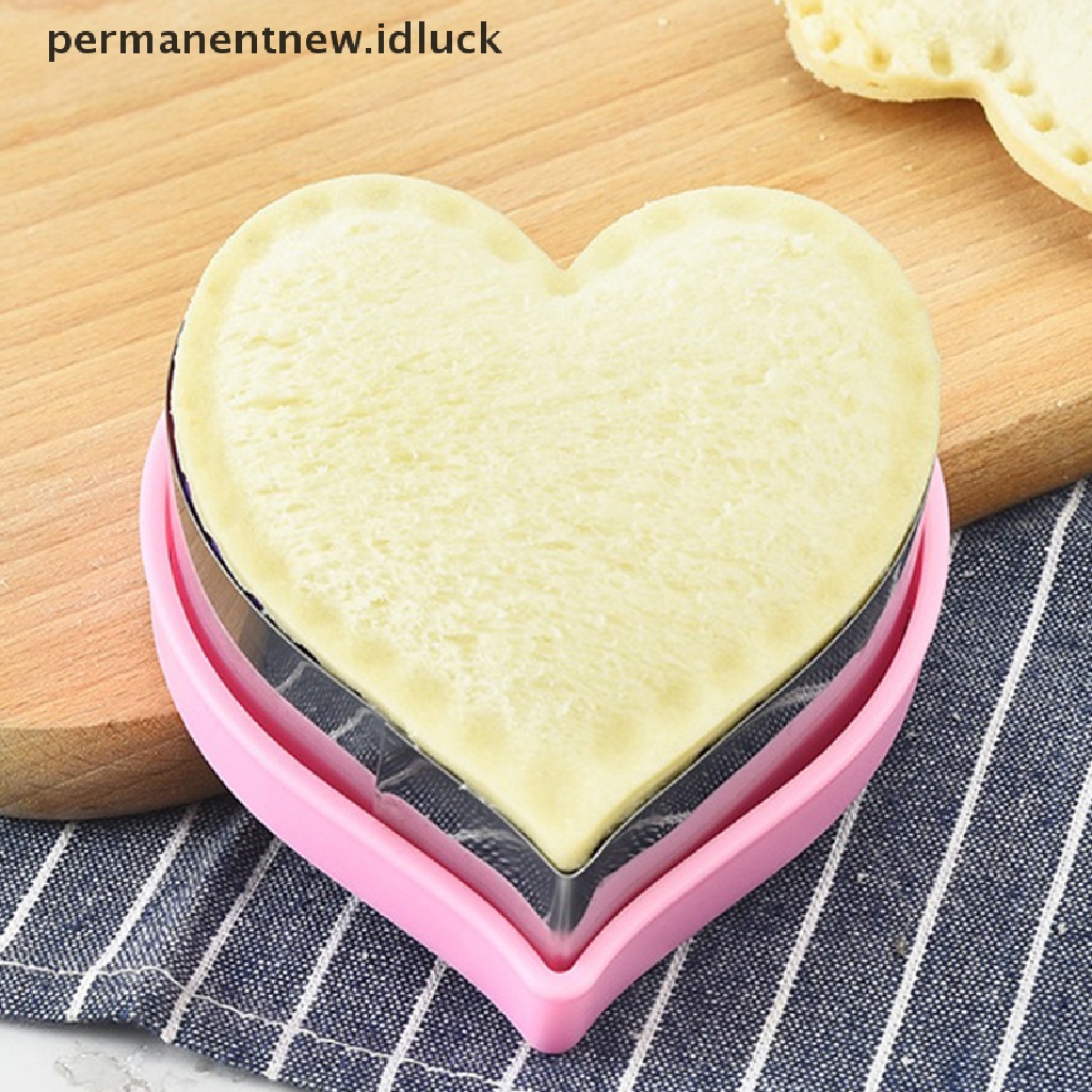 Cetakan Pemotong Roti Sandwich Cookie Bahan Stainless Steel Metal