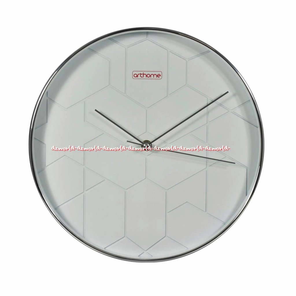 Arthome Wall Clock White 30cm Jam Dinding Bulat Putih Art home Minimalis