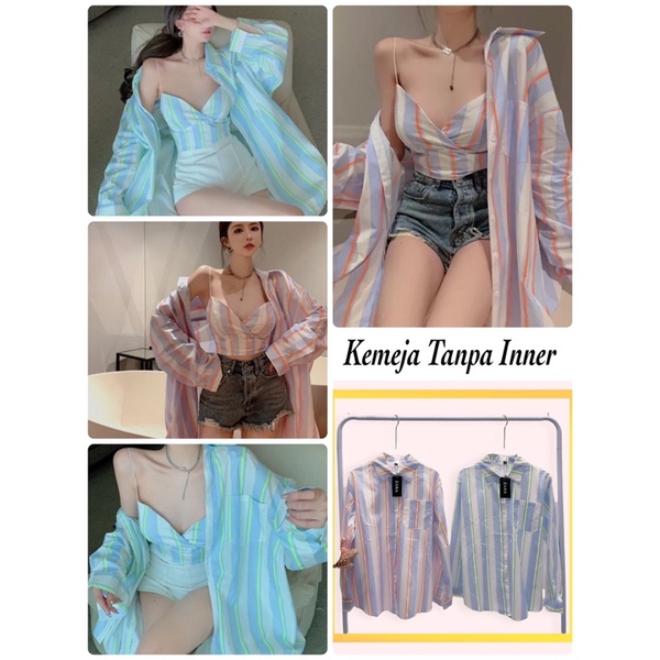 KEMEJA LIST // KEMEJA ZA*A IMPORT // ATASAN SALUR LIST IMPORT PREMIUM