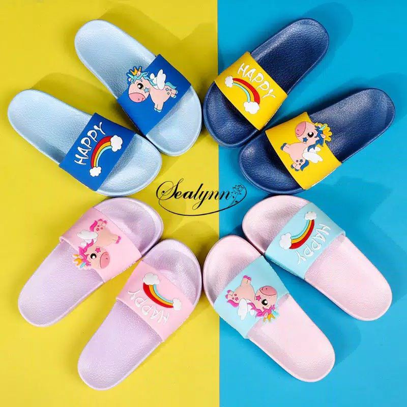 Sandal anak unicorn happy fly size 26-30