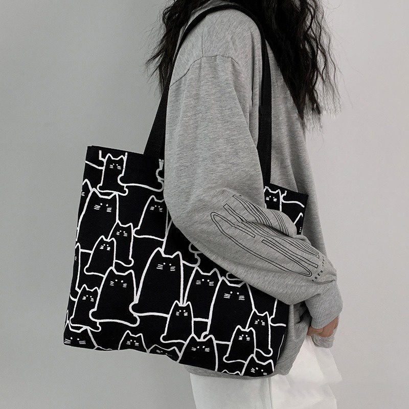 FINOM ALL VARIANT NINE - Tote Bag Kanvas Aesthetic