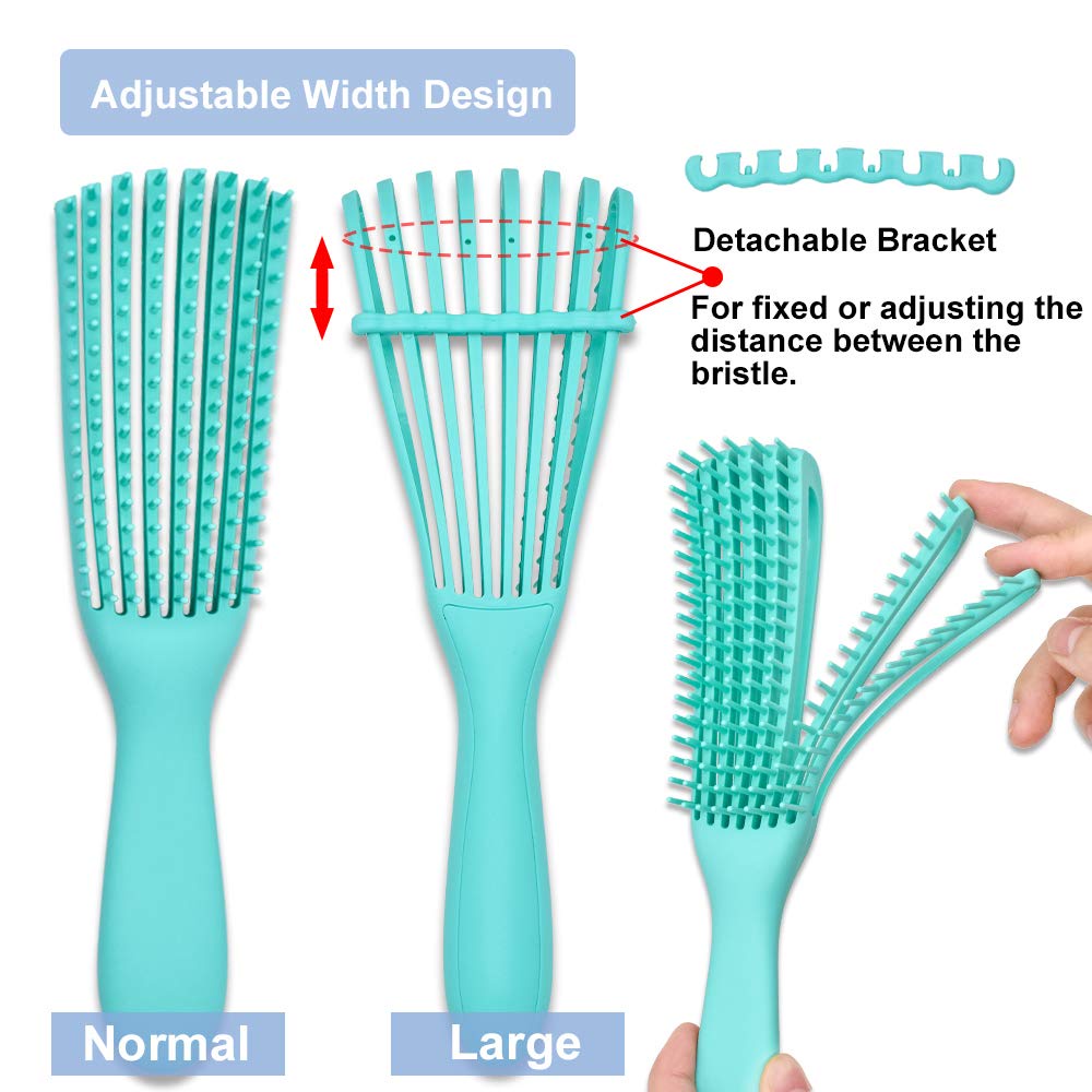Salon Professional Bristle &amp; Nylon Hairbrush Scalp Massage Comb Wet Hair Brush