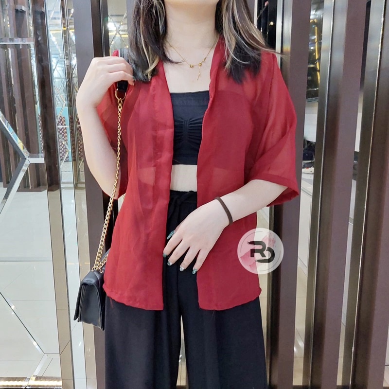 BEFAST - ZRD OOTD Wanita Cardiga FARA / LUCIA OUTER BAHAN SIFON / Pakaian Kardigan kasual / Cardigan Casual Wanita / Outer Kekiniaan Remaja / Cardigan Polos Keluaran Terbaru 2022 / Terlaris / OOTD Ala Style Korean