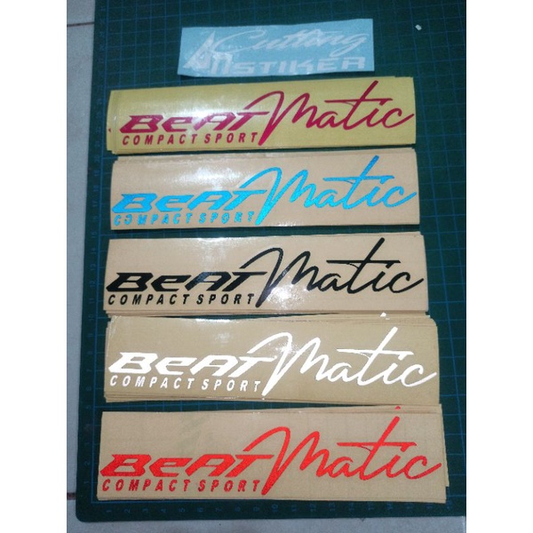 stiker cutting beat matic
