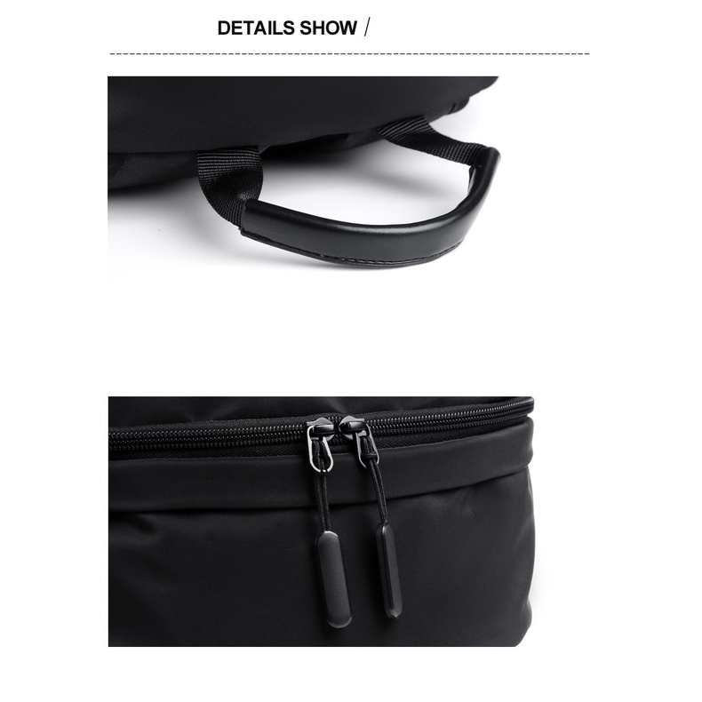 Tas Ransel Laptop Oxford Simple Desain USB Port Charging kuliah kerja kantor travel pria wanita