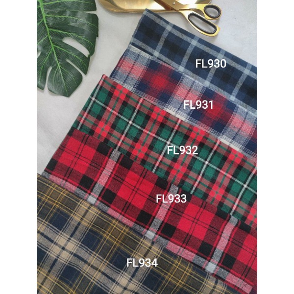 4-50 baru Happychild kain flanel bahan kotak katun yarndyed harga 0.5meter