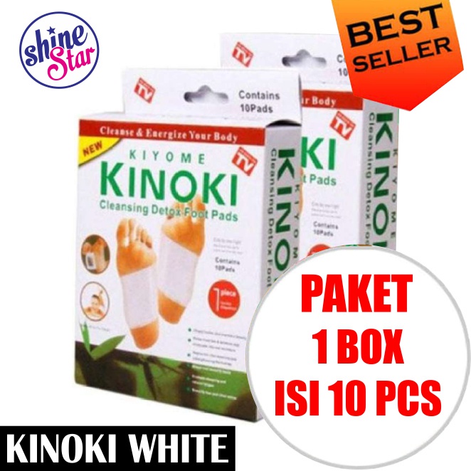 ( COD ) 1 Box 10 Pcs Kinoki White Detox Original Koyo Herbal Ampuh Membuang Racun dan Toksin