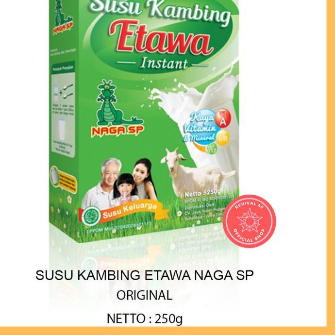 

Kekinian - Minuman Susu Kambing asli murni Etawa Naga SP 250g ORI