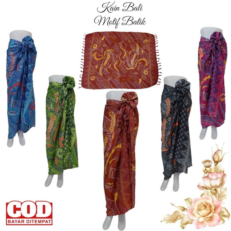 Kain bali-Kain Pantai/Motif batik-Sarung batik/Sarung Pantai