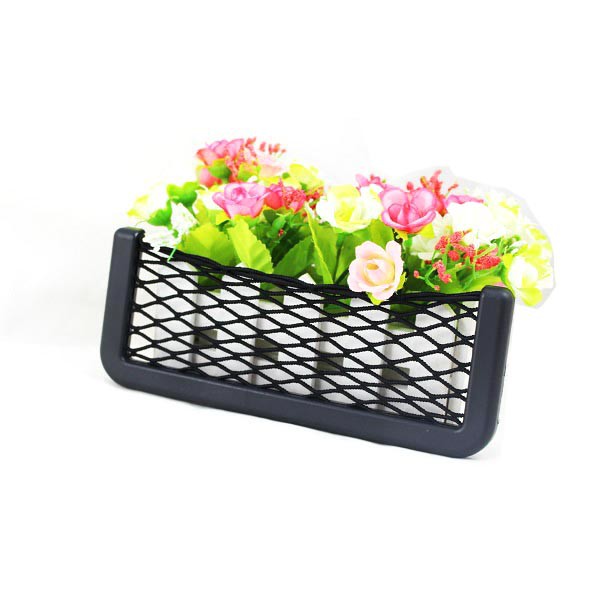 KKMOON Kantong Jaring-Jaring Aksesoris Mobil 20cm x 8cm - 4S - Black