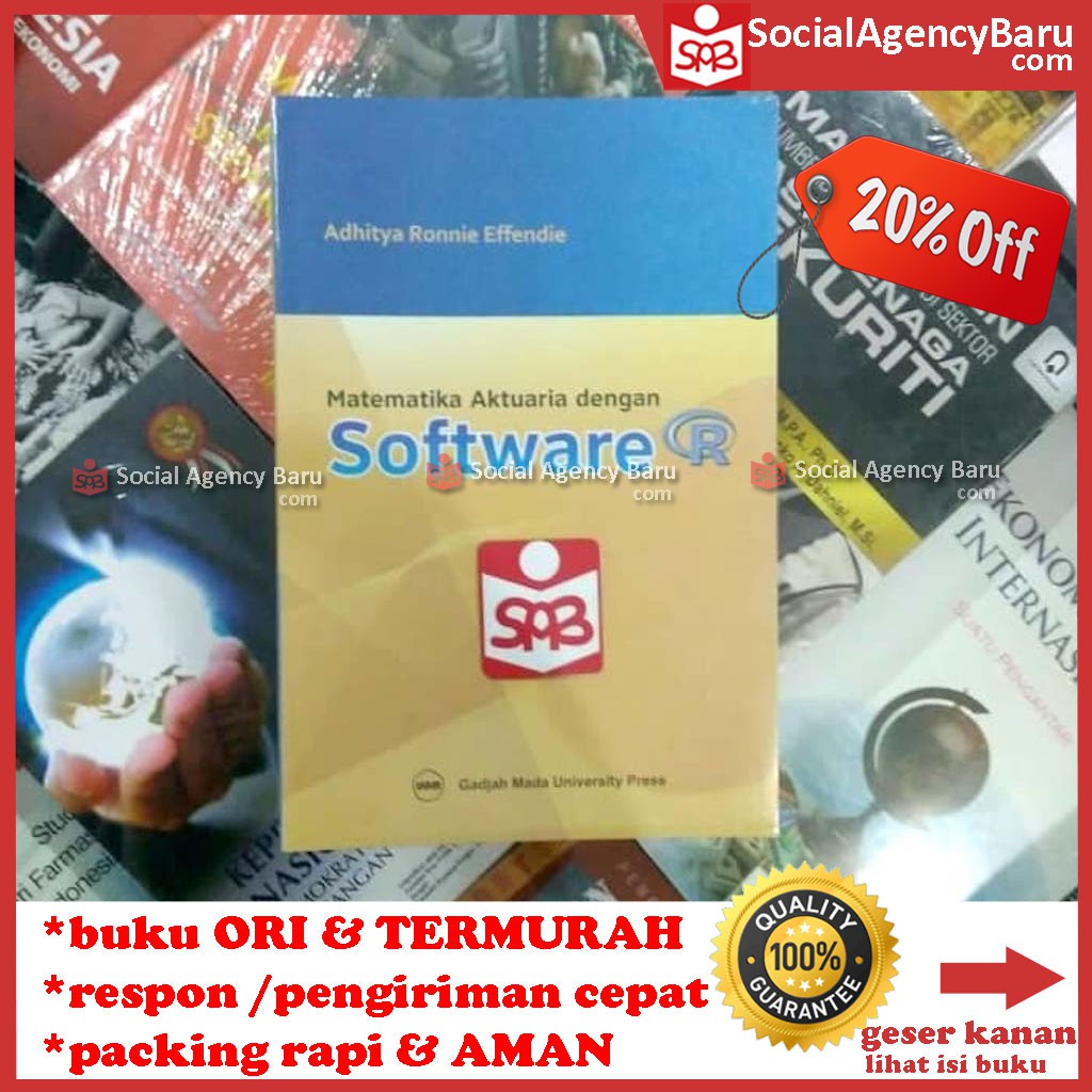 Jual Matematika Aktuaria Dengan Software R Adhitya Ronnie Effendie Indonesia Shopee Indonesia