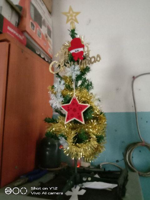 Dekorasi Pohon Natal Merry Christmas Santa Murah 2583