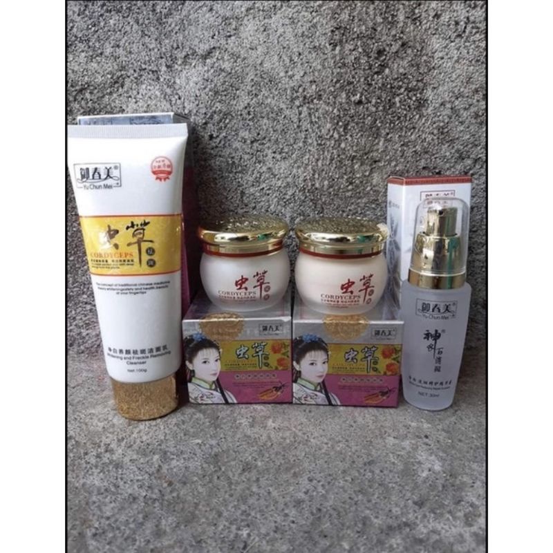 ORIGINAL ISO YUCHUNMEI, PAKET WHITENING CREAM YU CHUN MEI, CREAM YCM import, CREAM YCM ORIGINAL IMPORT, YCM ISO, Cordyceps original 100%