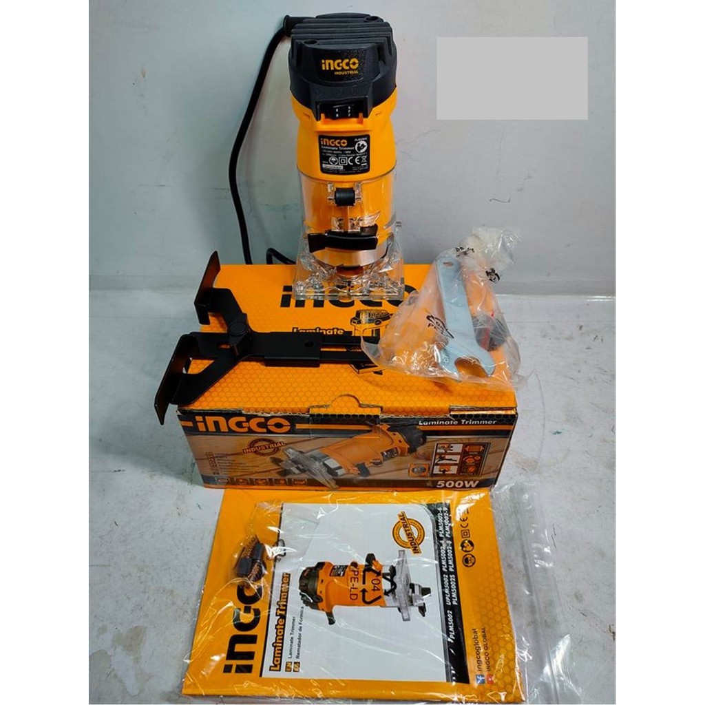 Mesin Trimmer Kayu Mini Profil Router Tangan Ingco PLM5002