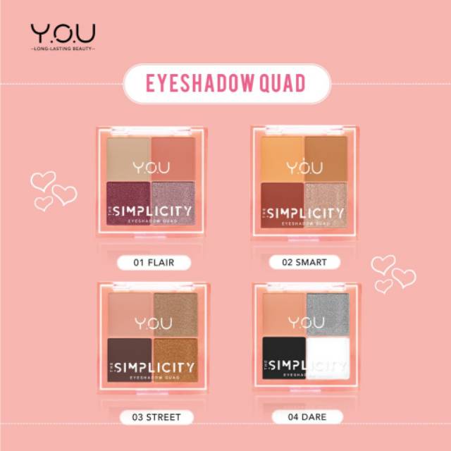 Y.O.U The Simplicity Eyeshadow Quad - YOU