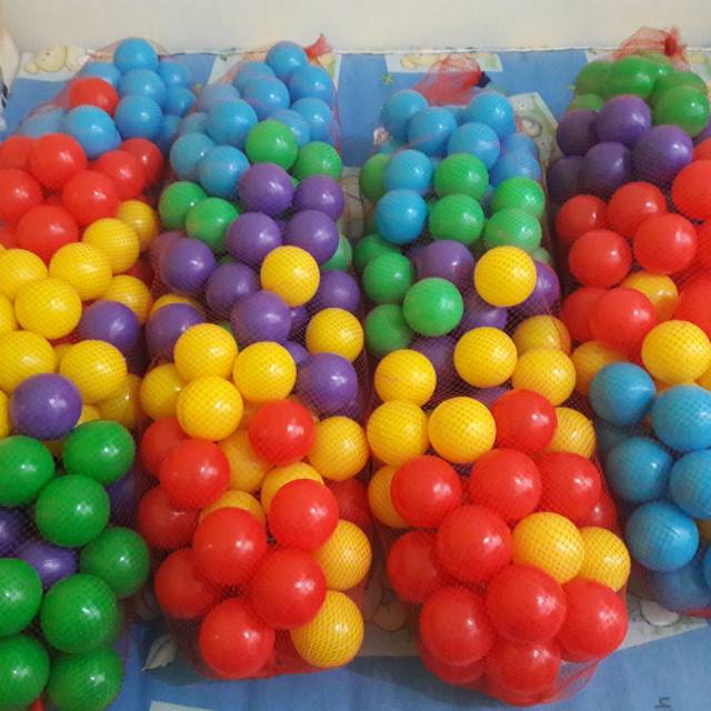 Mainan bola plastik mandi bola isi 100pcs