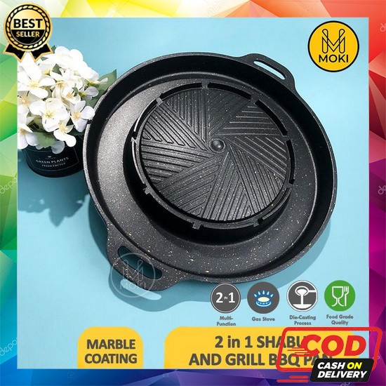Multi Grill Pan Teflon Suggo Pemanggang Daging Suggo Moki Shabu Grill Bbq/ Bulgogi Pan / Panci Pem